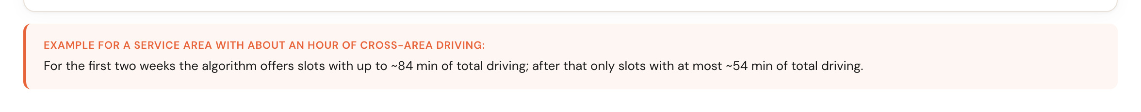 Example at Medium: up to ~84 minutes in the first two weeks, then at most ~54 minutes.